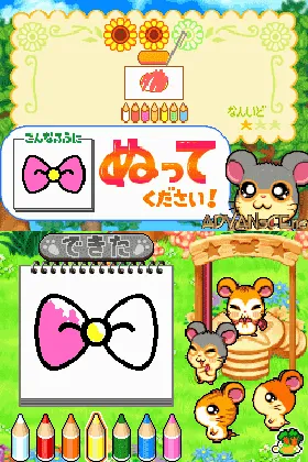 Tottoko Hamutaro Haai! - Ham-chans no Ham Ham Challenge! Atsumare Haai! (Japan) screen shot game playing